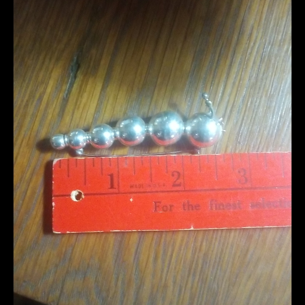 Sterling silver Caterpillar pin - Picture 5 of 5